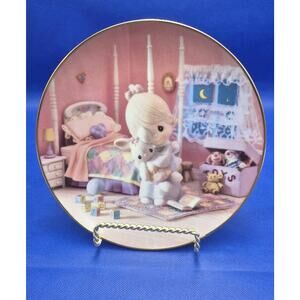 Precious Moments Sam Butcher Jesus Loves Me Collector Plate COA Hamilton